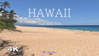 HAWAII sky＆sea ハワイ絶景4K風景・ドローン映像・リラックス音楽 [upl. by Mckale]