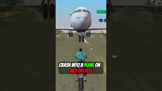 What happens when you crash a motorcycle into a plane in GTA games [upl. by Nevlin963]