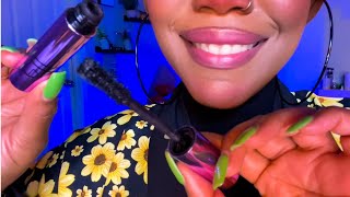 ASMR  Up Close Personal Attention Putting Mascara On You Blink Trigger Breathy Whispers [upl. by Tabina502]