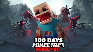 I Spent 100 Days in an Evolved Parasite Outbreak in Hardcore Minecraft Heres What Happened [upl. by Asp661]