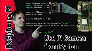 Python  PiCamera setting resolution ISO text overlay etc on raspberry Pi zero  PI 4 [upl. by Ailgna723]