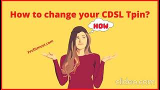 How to Change your CDSL Tpin [upl. by Mastrianni]