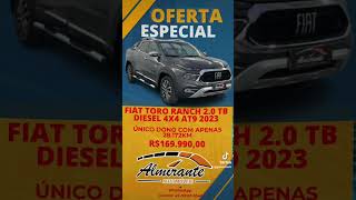 ✅Fiat Toro Ranch 20 TB Diesel 4x4 AT9 2023 R16999000 à vista🚗 [upl. by Gonroff]