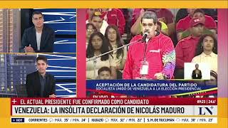 La insólita declaración de Nicolás Maduro el actual presidente fue confirmado como candidato [upl. by Cestar429]