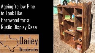 Using Steel Wool and Vinegar to Age Wood for Rustic Book Shelf DIY Barnwood [upl. by Ikkaj217]