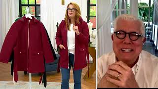 Dennis Basso Water Resistant Quilted Coat with Belt on QVC [upl. by Roldan581]