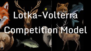 Competition Model LotkaVolterra Overview and Steady States [upl. by Snowman]