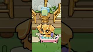 Bañando a mi perrita Chloe 😄💞 AvatarWorld Aesthetic viral [upl. by Ridan]