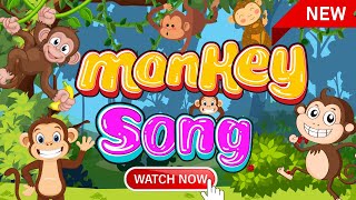 MONKEY MISCHIEF SONG nurseryrhymes cartoon kidsrhymes animalsong cartoon subscribe babysongs [upl. by Arracahs]