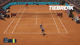 TIEBREAK  Carlos Alcaraz Vs Jannik Sinner I Madrid Masters I Expert Difficulty PS5 [upl. by Lertram]