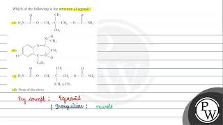 Which of the following is the structure of equanil a b c d None of the above [upl. by Doria671]