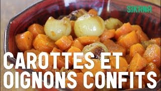 Recette facile  carottes et oignons confits [upl. by Morice]