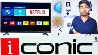 How to set IConic Led TV Briteness and sound  I conic Led TV ki Briteness or sound kese set kare [upl. by Hnirt]