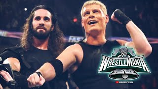 OHH GOD Seth Rollins and Cody Rhodes THE SHIELD Entrance at WrestleMania 40 Main Event Lets Talk [upl. by Onaicul]