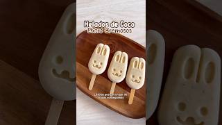 Helados extra cremosos de coco sin azúcar  recetas para niños  Postre Saludable [upl. by Enitsenre522]