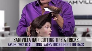 Easiest Way To Cut Long Layers Throughout The Hair [upl. by Onateag]