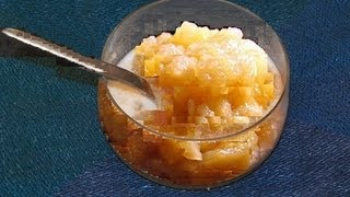 Homemade Danish Applesauce Recipe Ѽ An Old Fashion Traditional Danish Dessert called æblegrød [upl. by Ahseinet]