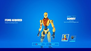 HOW TO GET NEW DUMMY SKIN IN FORTNITE [upl. by Castra716]