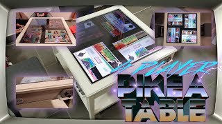 4 Player Arcade Table  Ikea Furniture Hack  Retropie [upl. by Alyag242]