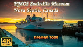 Walking Tour of the HMCS Sackville Museum in Nova Scotia The last Corvette Warship [upl. by Mhoj]