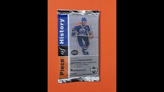 THE GREAT ONE on this Original 2000 pack of 20022003 Upper Deck PIECE OF HISTORY hockey cards [upl. by Anton990]