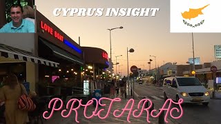 Protaras Cyprus  A Walk Down the Strip for Mavis [upl. by Annahsor907]