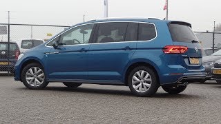 Volkswagen NEW Touran R Line 2018 Caribbean Blue metallic Inside amp outside walk around [upl. by Tempest]