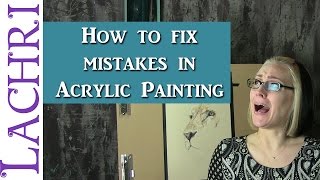 How to fix a mistake on an acrylic painting w Lachri [upl. by Gildea]