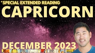 CAPRICORN December 2023 Overview ♑️ Monthly horoscope tarot card reading [upl. by Tupler]