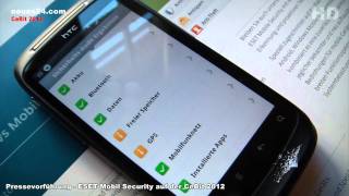 CeBit 2012  ESET Mobile Security Android [upl. by Merrili]