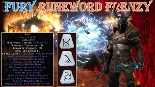 Diablo II Resurrected  Hand 2 Weapons Fury Runeword Frenzy Barbarian Build Uber Tristram [upl. by Thompson]