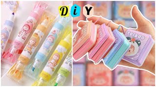 How to make Cute stationery  DIY cute Stationery  Handmade Stationery  School stationery craft [upl. by Favianus428]