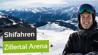 Skifahren in der Zillertal Arena Größtes Skigebiet im Zillertal in Österreich [upl. by Kcirneh526]