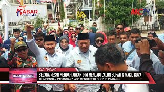 PASANGAN AHMAD JAYA BARAMULI  ABDILLAH NASIR quotJADIquot MENDAFTAR DI KPUD PINRANG [upl. by Gnap]