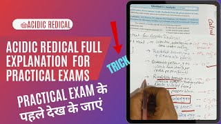 trick to handle acidic radical in practical exam salt analysis class12thpractical [upl. by Neelon]