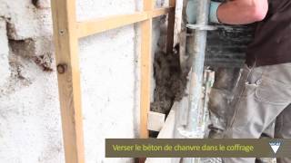 FR Isolation thermique par lextérieur ITE en béton de chanvre [upl. by Hannasus]