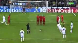 Gareth Bale Freekick Goal Vs Galatasaray 2013 [upl. by Harmonia238]