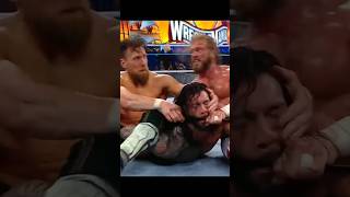 Roman Reigns vs Edge vs Daniel Bryan — Universal Championship Match WrestleMania 37  Part 2 [upl. by Aicilihp510]