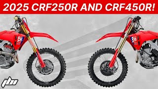 Shop Talk  2025 Honda CRF250R and CRF450R Model Range [upl. by Almira]