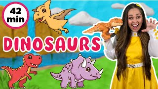 Dinosaurs for Kids  Colours Numbers Feelings amp Activities  Learning Videos For Toddlers [upl. by Ardeen804]