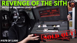 EXCLUSIVE Battle of the Heroes Legacy Set l Anakin Obi Wan Revenge of the Sith Lightsaber l LE 5000 [upl. by Analim]