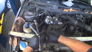 VW A4 BEW TDI Timing Belt amp WP Removal [upl. by Nitnilc]