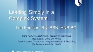 Webinar Leading Simply in a Complex System [upl. by Vijnas]