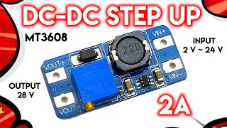 MT3608 2A Max DCDC Step Up Booster Power Module [upl. by Noeht]