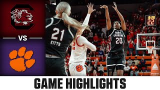 South Carolina vs Clemson Game Highlights  202425 ACC Womens Basketball [upl. by Doreg]