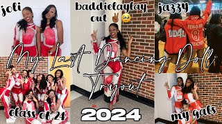 DANCING DOLL TRYOUTS 2024 MY LAST TRYOUT  Layla Denise TV [upl. by Assetan]