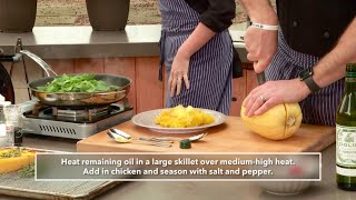 HEB Backyard Kitchen Chicken Breast with Roasted Rosemary Spaghetti Squash  KSAT 12 [upl. by Johnna]