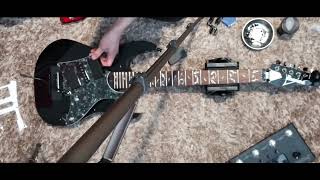 Black Ibanez Jem Jr Pickguard Upgrade Timelapse [upl. by Archy]