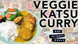 How to Make Vegetarian Katsu Curry  OneMinuteMeals [upl. by Wiencke159]