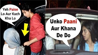 Suhana Khan And Aryan Khan SWEET GESTURE Towards BEGGAR  MUST WATCH [upl. by Nickerson]